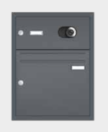 Gutta Rechteckvordach BS Plus 160 inkl. Seitenteil und Briefkasten (neues Modell)