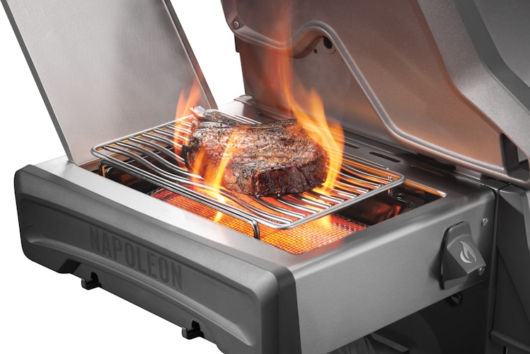 NAPOLEON Gasgrill Rogue Pro 425, SIZZLE ZONE Seitenbrenner, Edelstahl