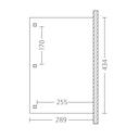 Skan Holz Terrassenüberdachung Venezia mit Mittelpfosten Breite 434 cm