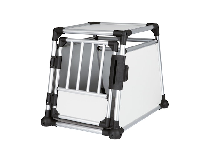 TRIXIE Transportbox Aluminium silber/hellgrau Transportbox