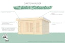 Karibu Gartenhaus Chione - 38 mm mit Terrasse & erhöhter Schneelast (300 kg/m²)