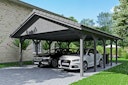 Skan Holz Wallgau - Satteldach Doppelcarport Breite 620 cm