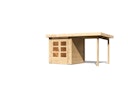 Karibu Woodfeeling Gartenhaus Kandern 1/2/3 mit 235 cm Schleppdach + Rückwand