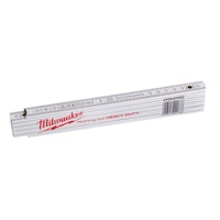 Milwaukee Gliedermaßstab Holz 2m weiß (1) 4932459302