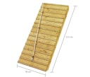 Akubi Stelzenhaus Benjamin mit Rutsche und Holzrampe