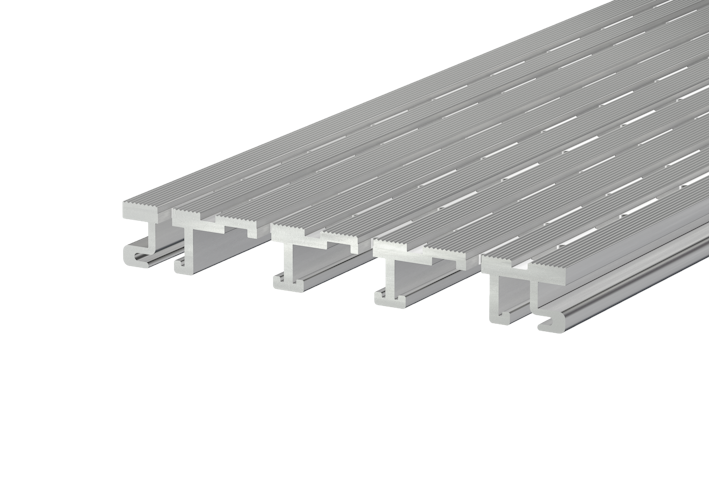 aMbooo Terrassendielen Drainage Diele Alu 2000x150x20 mm