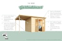 Karibu Gartenhaus Gerätehaus Dana inkl. Schleppdach - 14 mm