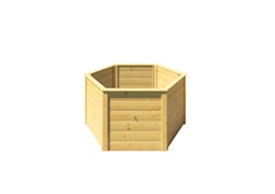 weka Elementhochbeet 6-Eck, 669, 21 mm naturbelassen