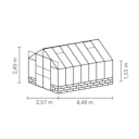 Vitavia Gewächshaus Cassandra 11500 inkl. 4 Dachfenstern - 11,5 m²