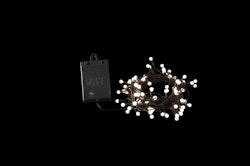 Konstsmide Weihnachtsbeleuchtung  LED Globelichterkette 80 warmweiße runde Dioden