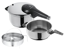 WMF Perfect Premium One Pot Schnellkochtopf-Set mit Dampfgareinsatz, 22 cm, 4,5 und 3,0 Liter