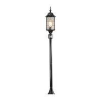 Konstsmide Wegeleuchte Milano, schwarz silber, Acrylglas Bleikristall, PIR (7249-759)