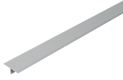 Alberts® T-Abdeckprofil, Alu silber elox.,LxBxH 1000x15x9mm 477103