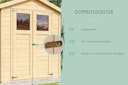 Karibu Gartenhaus Gerätehaus Dana inkl. Schleppdach - 14 mm
