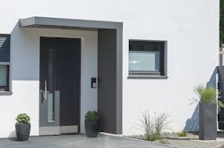 Gutta Rechteckvordach BS Plus 200 inkl. Seitenteil (neues Modell)