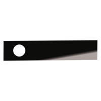 Griffwerk FRAME 1.0 | DESIGN MANUFAKTUR INLAY PAAR -WC schwarz hochglanz - glatt -INLAY - Resopal -0901 RAL 9011/9017/8022/9004