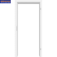 Hörmann ProLine Holz-Umfassungszarge - Duradecor glatt - RAL 9016 Verkehrsweiß - rechts 735 x 1985 x 140 B-Ware