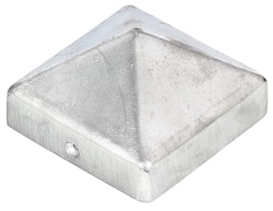 Alberts® Pfostenkappe für Holzpfosten hoch Aluguss blank LxB 70x70 mm 