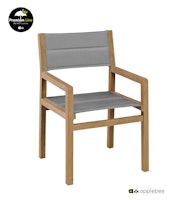 Apple Bee Diningstuhl DEL MAR, Teak Antique / Kunststoffgewebe BEE WETT Sling Pavement - Abverkauf