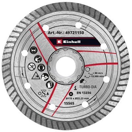 Einhell Winkelschleifer-Zubehör DIA-Trennsch dünn 115x1,2 49721150 Bild