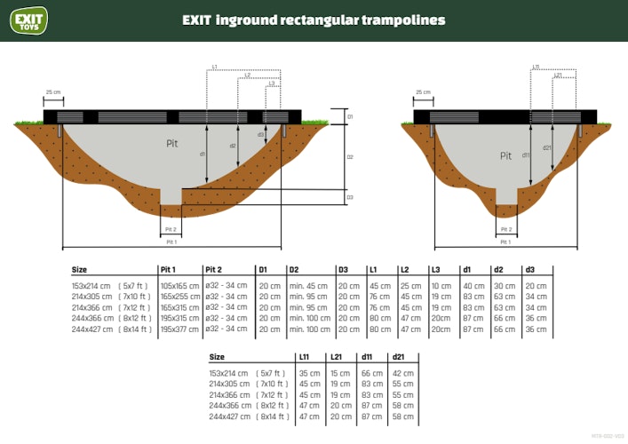 EXIT Silhouette sports Bodentrampolin