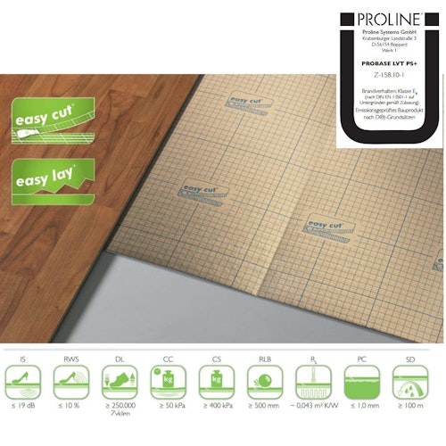 Proline PROBASE Trittschalldämmung LVT PS+ fold 1,5 Aqua Stop für Vinylböden AUSLAUFARTIKEL