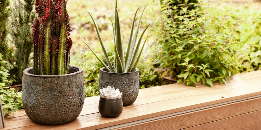 Plant Pot Ilmari schwarz antik