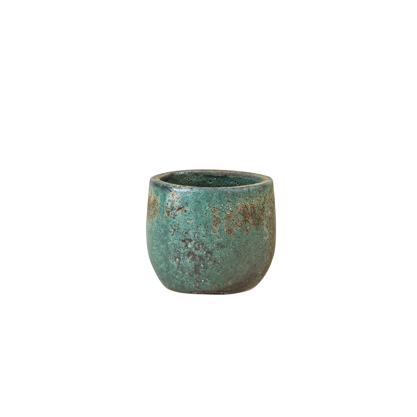 Vorschaubild Galerie Vosteen Design Blumentopf / Pflanzgefäß Terrakotta grün ø 21 cm x H 19 cm