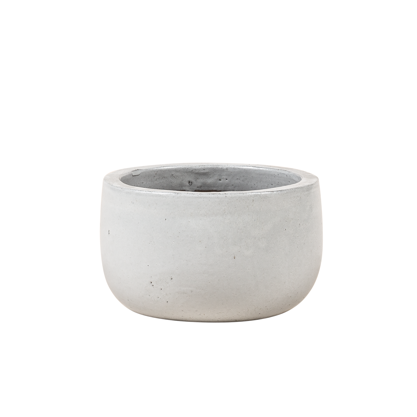 Vosteen Design Blumentopf /  Pflanzgefäß Terrakotta weiß ø 30 cm x H 18 cm