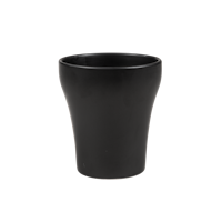 Wikholm form Design Pflanzgefäß / Blumentopf Keramik schwarz ⌀ 14 x H 16 cm
