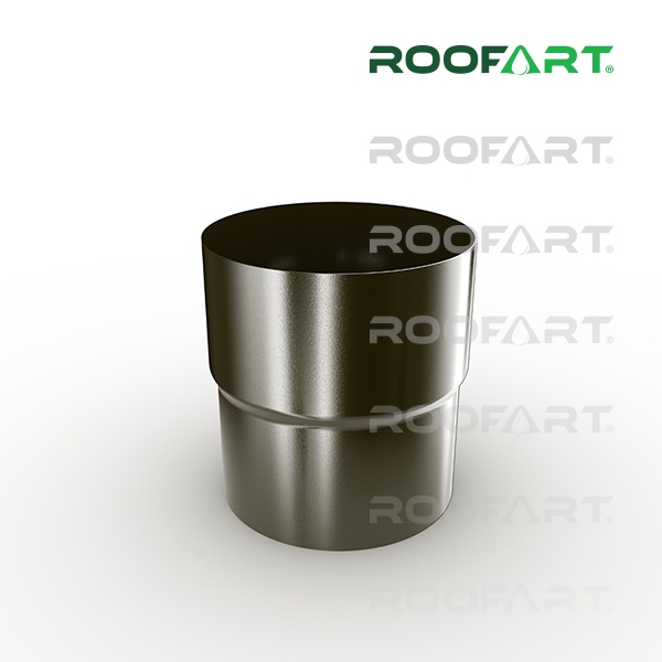 verzinkt für 87 mm Rohr Roofart Fallrohrverbinder Verbindungsmuffe 