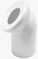 Sanitop Anschlussbogen für Stand-WC 45°, weiß