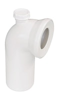 Sanitop WC-Anschlussbogen 90°, weiß mit Zusatzanschluss