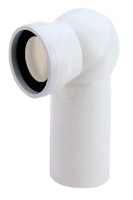 Sanitop Anschlussrohr für Stand-WC mit Kugelgelenk weiß