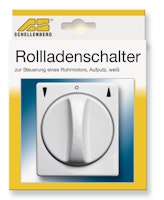 Schellenberg Schalter Tast/Rast/Knebel AP weiß