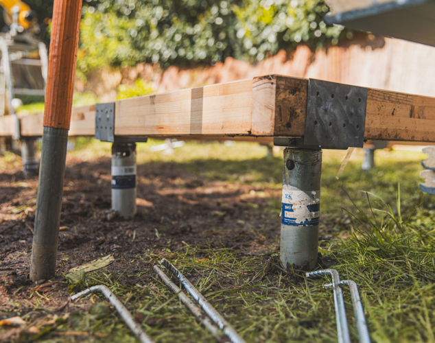 Erweiterungsoption für Schraubfundament für Terrasse, Anbauten o.Ä.
