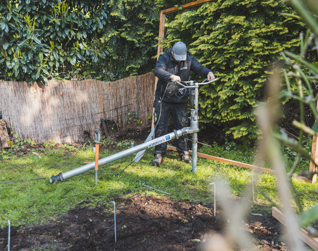 Erweiterungsoption für Schraubfundament für Terrasse, Anbauten o.Ä.