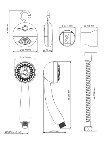 Handbrauseset SHOWER & SWING, Chrom