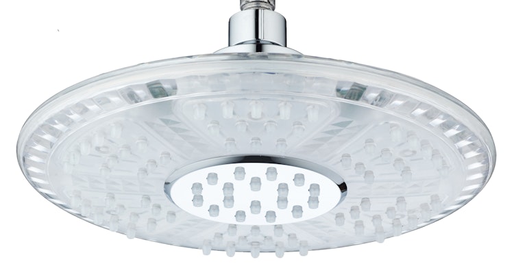 LED-Kopfbrause GALAXIS, Chrom/Transparent