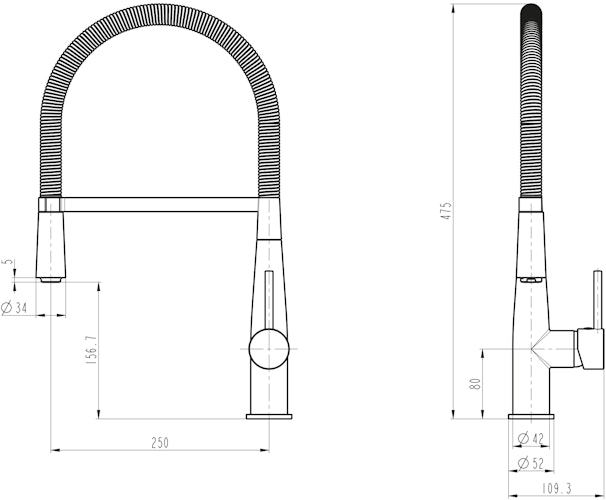 Design-Spültischarmatur NEW YORK, Chrom