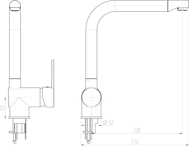 Design-Spültischarmatur RIO, Chrom