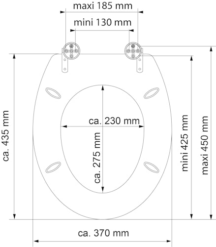 MDF HG WC-Sitz BALANCE