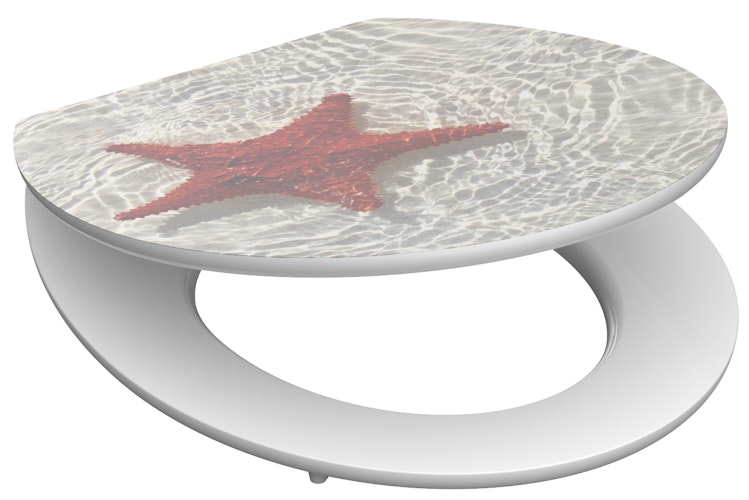 MDF HG WC-Sitz RED STARFISH