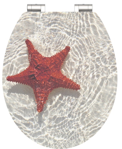 MDF HG WC-Sitz RED STARFISH