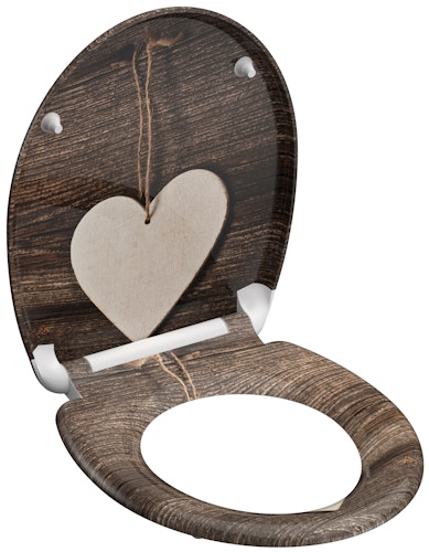 Duroplast WC-Sitz WOOD HEART