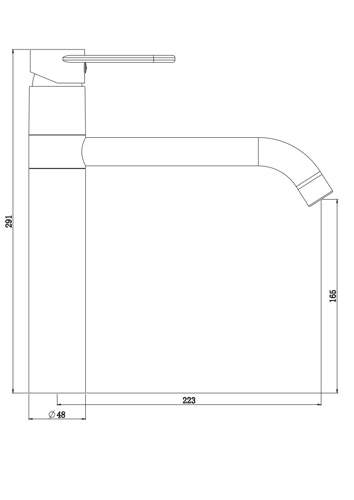 Design-Spültischarmatur RING, Chrom