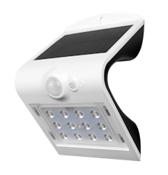 Shada LED Solarstrahler V Innovation, weiß, Bewegungssensor, IP65, 220Lm, Li-ion Akku (18650) wechselbar