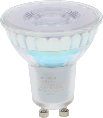 Shada  LED Strahler MR16 GU10 4,5W 345LM 2700K 36°  Glas dimmbar 220-240V