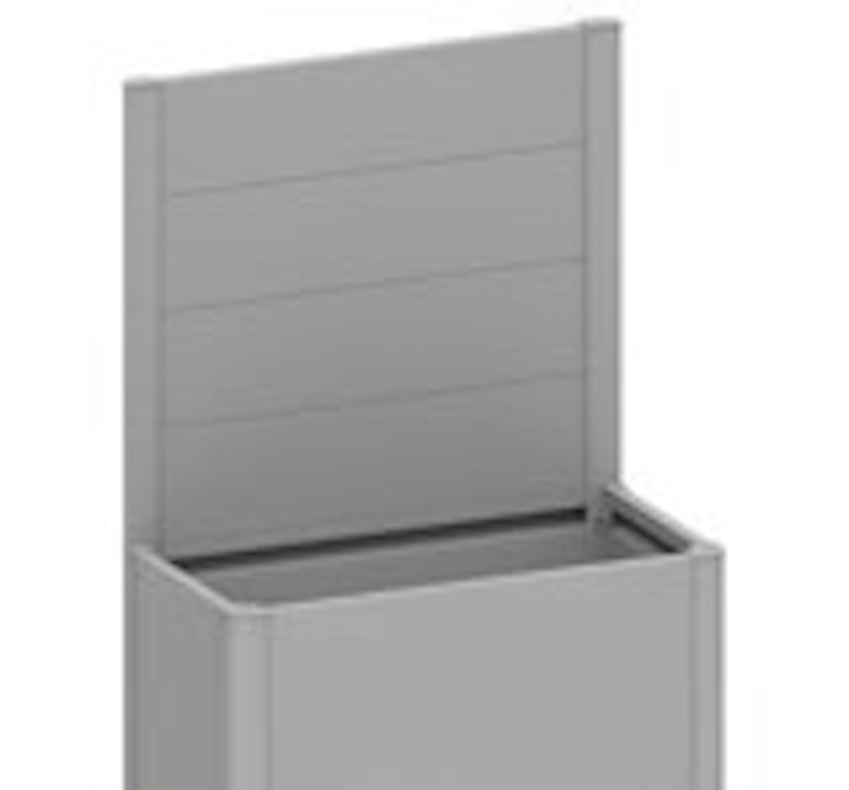 Biohort Sichtschutz für Hochbeet 4 m Seite, quarzgrau-metallic