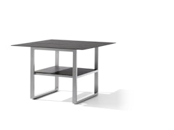 Sieger Dining-Loungetisch 105 x 105 cm, Aluminium / HPL